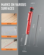 Nicpro 3 Pack Carpenter Pencils with Sharpener, Pencils for Construction - color: Black,Red,Yellow, size: 3 Pack