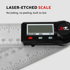 S&F STEAD & FAST Stainless Steel Digital Angle Finder Tool, 7 Inch / 200 mm - size: Full Size