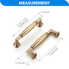HOME EDIT Champagne Bronze Cabinet Handles 3-1/2 Inch Pulls 10 Pack - color: Champagne Bronze, size: 3-1/2 inches Hole Center