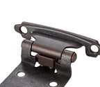 Ravinte Antique Copper Cabinet Hinges, 1/2 Inch Overlay, 60 Pack (30 Pairs) - color: Antique Copper