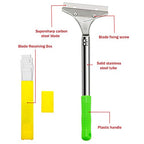 Mudder 4 Inch Razor Blade Scraper Tool Floor Wallpaper Paint, Green, 3 Pcs - color: Green