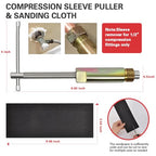 Plumbing Tools with Angle Stop Wrench & Compression Sleeve Puller - style: Angle Stop Wrench with 1/2-Inch Compression Sleeve Puller