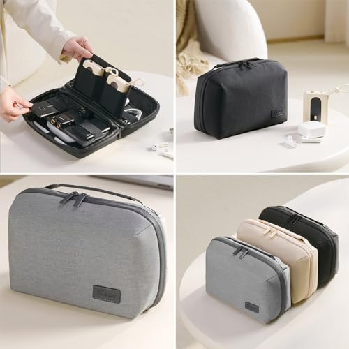 Kaxich Travel Electronics Organizer Pouch, Portable Cable Organizer Case - color: Gray