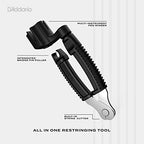 D'Addario Accessories Pro-Winder Guitar String Winder, Cutter, Bridge Pin Puller - All in One Guitar Tool - Black - color: Black, style: Guitar