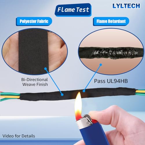 LYLTECH Polyester Cloth Tape for Automotive Wire Harness 7 Rolls