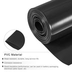MECCANIXITY Battery Wrap PVC Heat Shrink Tubing 48mm Dia 75mm Flat 10 Feet(3meters) Black Good Insulation for Battery Pack - color: Black, size: 48mmx75mmx3m