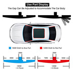 Windshield Seal Strip 14mm Rubber Weather Stripping Trim for Car Truck Roof Sunroof Front Rear Windshield (23 Feet) - size: 0.55 in x 23 ft