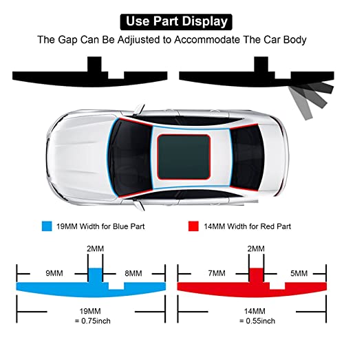 Windshield Seal Strip 14mm Rubber Weather Stripping Trim for Car Truck Roof Sunroof Front Rear Windshield (23 Feet) - size: 0.55 in x 23 ft