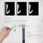 60PCS Concrete Wall Hooks，Picture Hanging， Powerful Hardwall Drywall Hooks Non-Trace Hanging for Picture Photo Frame Clock (S) - size: Small