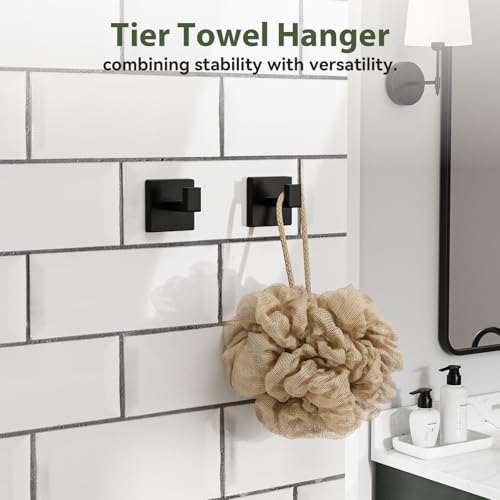 5-Pieces Matte Black Bathroom Accessories, 24 Inch Bathroom Hardware Set - color: Matte Black, size: 26 Inch (5 Pieces Simple)