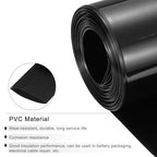 MECCANIXITY PVC Heat Shrink Tubing 48mm Dia 75mm Flat 33Ft Black - color: Black, size: 48mmx75mmx10m