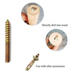 12 Pack 1/4-20 x 2 Inch Hanger Bolts 1/4-20" Double Headed Bolts 1/4 Wood Dowel Screw Self-Tapping Screw Hanger Bolts for Furniture Screws Threaded Rods Bolt 50mm Length - size: 1/4-20"x2"-12PCS