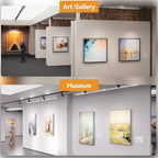 Picture Rail Hanging System 47 inch, Heavy Duty Picture Hanging Kit