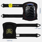 WORKPRO Knee Pads, Gel Cushion Safety Kneepads - style: Buckle