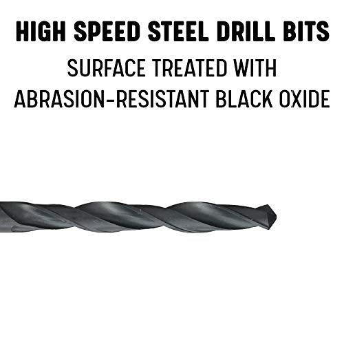 Drill America DWDA/CX61/4P12 1/4" x 6" High Speed Steel Aircraft Extension Drill Bit (Pack of 12), DWDA/C Series - size: 1/4" (Pack of 12), style: 6" Length