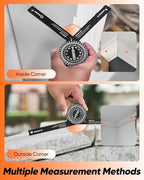 Saker Miter Saw Protractor 7-Inch Aluminum Protractor Angle Finder Black - style: 1 Pack