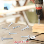 Machine Screws - 8-32 x 1 M4x25（50pcs）, Perfect Fit for Knob and Pull Installation, Machine Thread Screws for Drawers & Doors - size: 8-32 x 1"