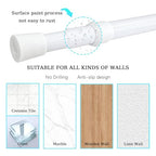 Window Security Bars Adjustable Sliding Glass Door Lock Bars - color: White-1Pcs, size: 15.7''-27.5''