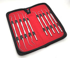 Set of 10 Stainless Steel Precision Micro Probe Set Combo, 5.5 inch- 6 inch Overall Length