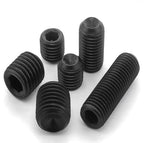 15Pcs M4-0.7x25mm Black Hex Socket Set Screw Grub Screws,Headless Cup Point,Flat Point Grub Bolt,Internal Hex Drive,Alloy Steel,Grade 12.9 Carbon Steel,for Towel Rack Door Knob - size: M4-0.7x25(15)