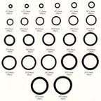 O Ring Assortment Kit 24 Sizes 1200 Pcs Nitrile Rubber Seal O-Rings - style: 24 Size/1200 Pcs