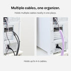 Pixio 10FT Tubing Cable Sleeve – Purple 1/2 inch Flexible Cable Management Sleeve for PC, Gaming, TV & Office, Wire Organizer for Desk Cable Cleanup - color: Purple