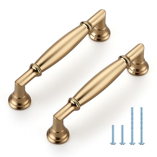 HOME EDIT Champagne Bronze Cabinet Handles 3-1/2 Inch Pulls 10 Pack - color: Champagne Bronze, size: 3-1/2 inches Hole Center