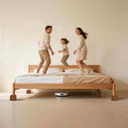 Wooden Bed Risers 4 Inch Heavy Duty, Support 2500 lbs, Retro Brown - color: Retro Brown, size: 4"H(Inner 3"H)