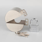 Door Knob Lockout Device with Padlock,Stainless Steel - color: Stainless Steel