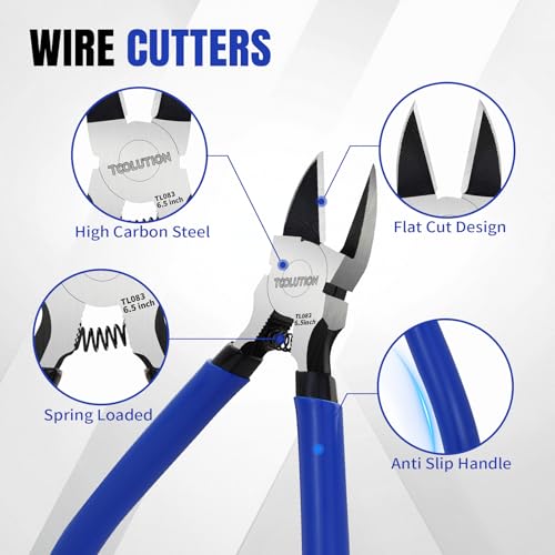 6" Wire Cutters for Crafting Floral Wire Clipper Snips - 2 Pack - color: 6"- 2 Pack