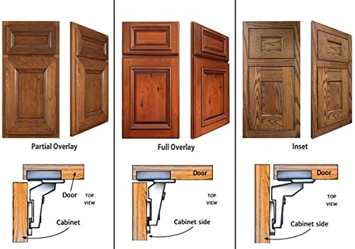30-Pack Inset Frameless Soft-Close European Concealed Hinges - size: 30