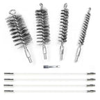 50 in Flexible Rods Pipe Cleaning Wire Brush for Drills