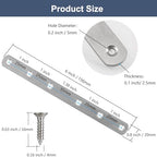 8 Pcs Straight Bracket Flat Braces 6 Inch Stainless Steel Straight Mending Plates for Wood, Heavy Duty Repair Fixing Joining Brackets with Screws - size: 8 PCS-6 inch