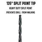 Drill America - DWDA/CX63/16 3/16" x 6" High Speed Steel Aircraft Extension Drill Bit (Pack of 12), DWDA/C Series - size: 3/16" (Pack of 12), style: 6" Length