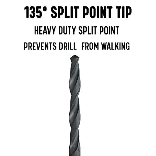 Drill America - DWDA/CX63/16 3/16" x 6" High Speed Steel Aircraft Extension Drill Bit (Pack of 12), DWDA/C Series - size: 3/16" (Pack of 12), style: 6" Length