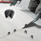 400 Horseshoe Tile Spacers, 1/4-Inch U-Shaped Plastic Spacers for Tile Leveling System Floor Wall Tile Installation - size: 1/4"-400 Pcs