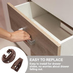 Plastic Center Mount Drawer Track Guidess, Dresser Repair Parts