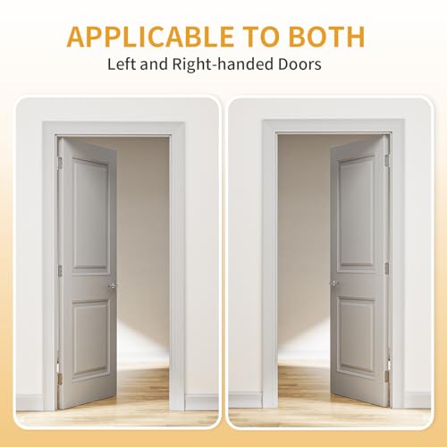 Luxbaro 2 Pack Self Closing Door Hinges 3.5 Inch, Adjustable Tension - color: Brushed Nickel-5/8'', size: 3.5" 2 Pack