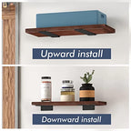 Starunder 10 Inch Floating Shelf Brackets,8 Pack L‑Shape Shelf Supports - size: 10 Inch