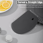 Silicone Dough Scraper with Metal Core Flexible Bowl Scraper Bread Baking - color: Dark Gray