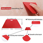 Wallpaper Smoothing Tool Kit, Multi-Function 15 Pcs Smoother Tools Set for Contact Paper Peel and Stick Wallpaper Car Wrap Vinyl Window Tint Glass Film Wallpaper Glue Adhesive Brush Tray Roller Knife - color: Classic kit