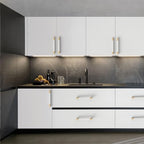 Gold & Nickel Knurled Cabinet Handles Kitchen Pulls 5 Inch 10 Pack - color: Gold and Nickel, size: 5" Hole Center