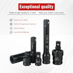 Reniteco 25-Piece 1/2" Drive Socket Set, Metric 10mm-32mm, 6-Point, Cr-V - size: 25 PCS-1/2"