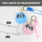 Cute Orange Owl Fashion Measuring Tape 79", Sewing Gifts w/Keychain - color: A21-Orange Owl