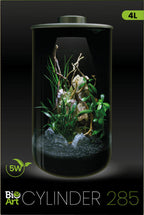 BioArt Cylinder 285 Black Nano Garden – 4L LED Plant Terrarium Dome