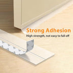 49.2 Ft Weather Stripping Door Seal Strip Tape,Silicone Door Draft Stopper,Self Adhesive Shower Door Bottom Seal, Door Insulation Strip for Door Frame Windows and Glass Gaps (Transparent, 35mm) - size: 1.4 in x 49.2 ft