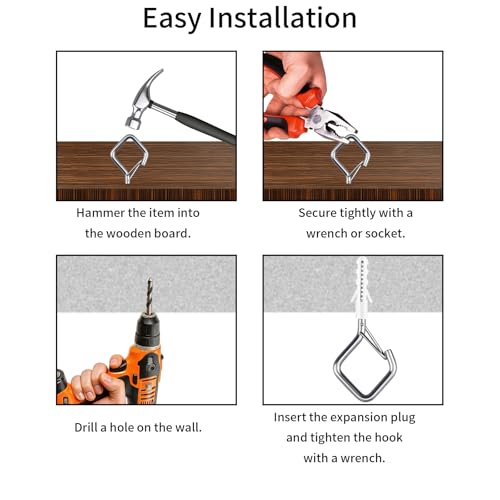 108 Pcs 304 Stainless Steel Ceiling Hooks for Plants & Lights - size: 108PCS