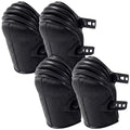 Soulchen 2 Pairs Heavy Duty Construction Knee Pads for Work, Black - color: Black