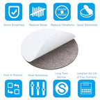 PATIKIL 11 Inch Diameter Lamp Base Felt, 10Pack 2mm Thickness Round Soft Adhesive Non-Slip Anti-Scratch Backed Felt for Lamp Furniture DIY Craft, Coffee - color: Coffee, size: 11 Inch