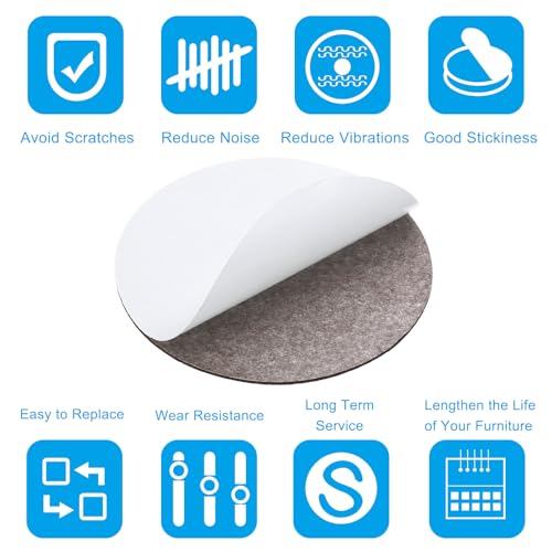 PATIKIL 12 Inch Diameter Lamp Base Felt, 10Pack 2mm Thickness Round Soft Adhesive Non-Slip Anti-Scratch Backed Felt for Lamp Furniture DIY Craft, Coffee - color: Coffee, size: 12 Inch